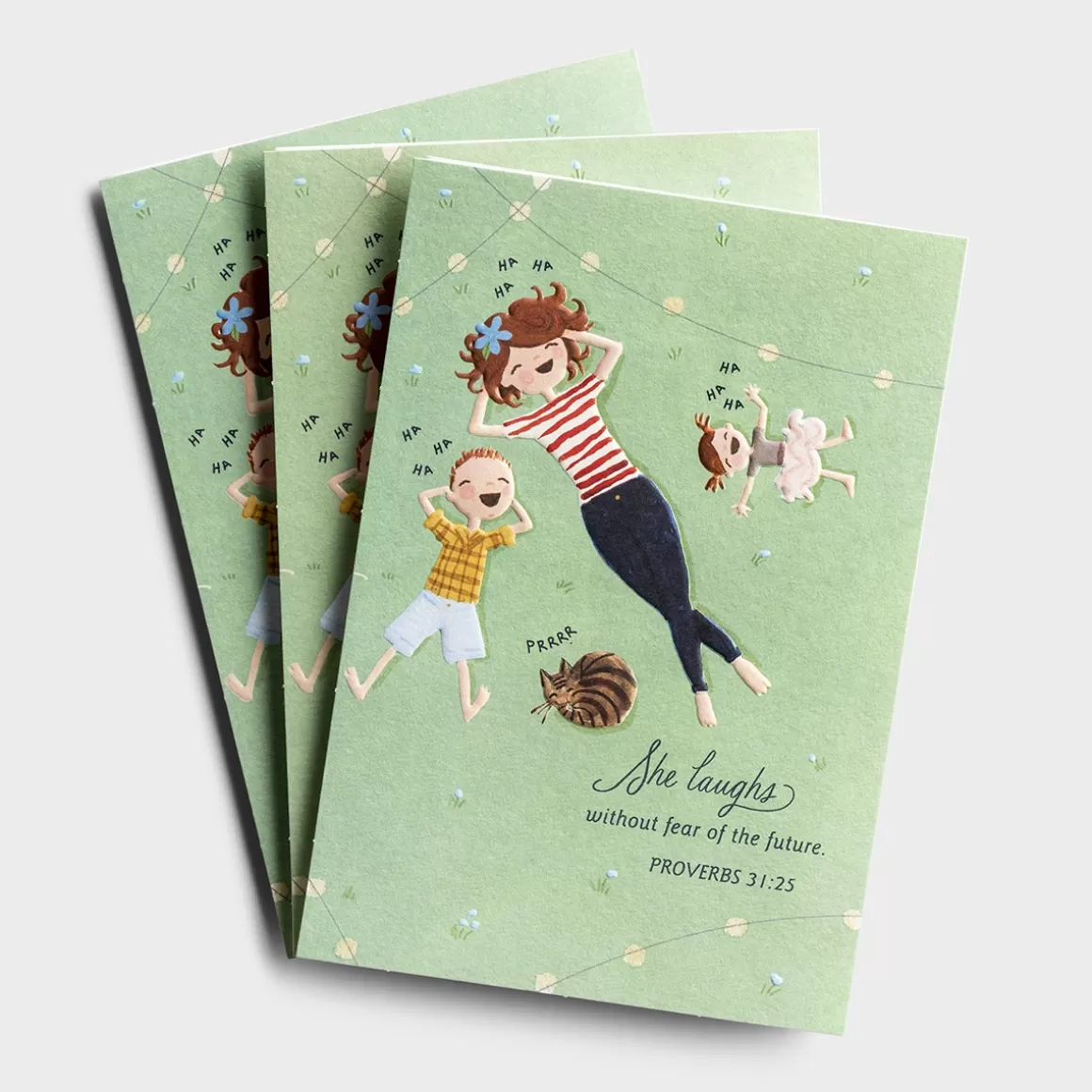 DaySpring Gifts for Friends | Hey Momma!>Hey Momma - Laughs Without Fear - 3 Greeting Cards