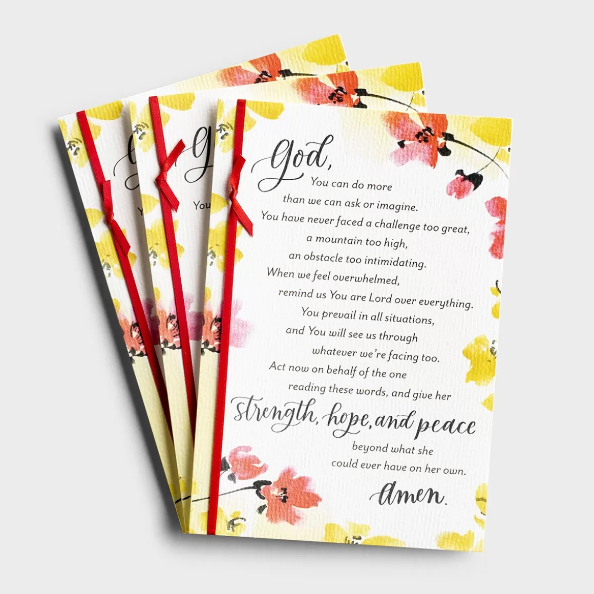 DaySpring Difficult Times | Praying for You - Difficult Times>Holley Gerth - Give Her Strength - 3 Premium Cards