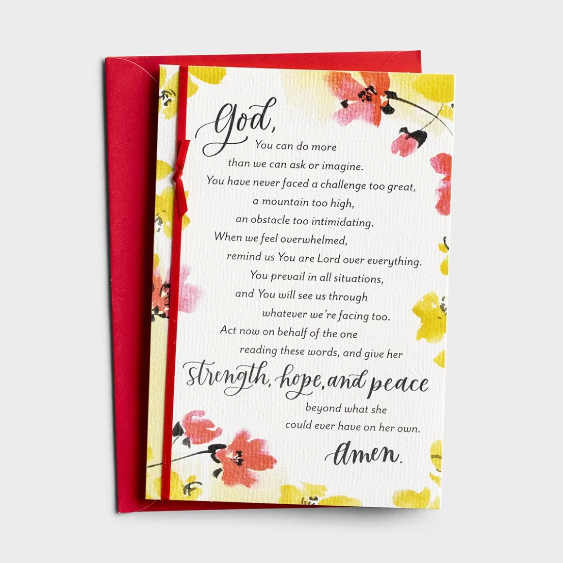 DaySpring Difficult Times | Praying for You - Difficult Times>Holley Gerth - Give Her Strength - 3 Premium Cards