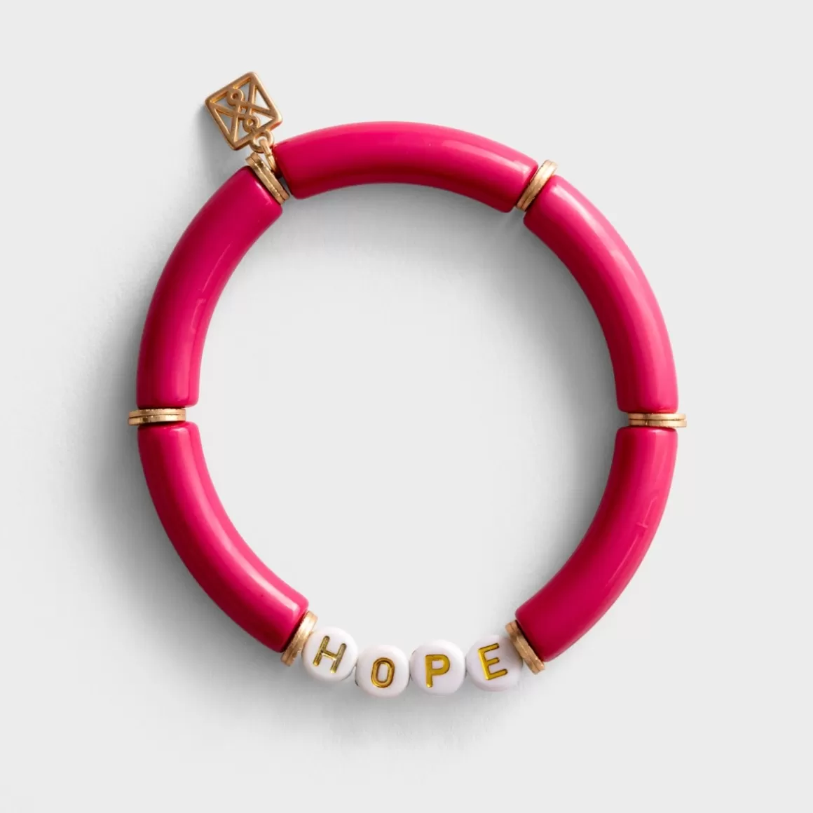 DaySpring Jewelry>Hope - Tube Bead Bracelet, Magenta