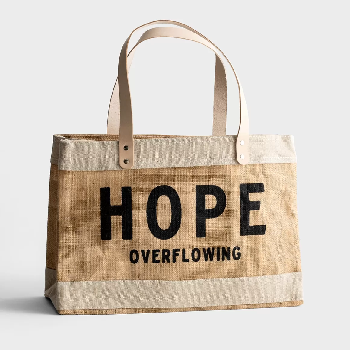 DaySpring Totes, Bags, & More>Hope Overflowing - Market Jute Tote Bag