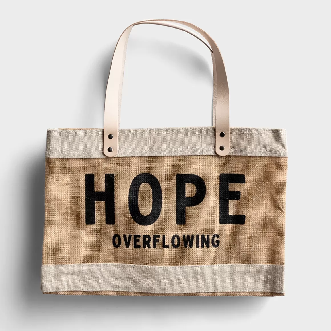 DaySpring Totes, Bags, & More>Hope Overflowing - Market Jute Tote Bag