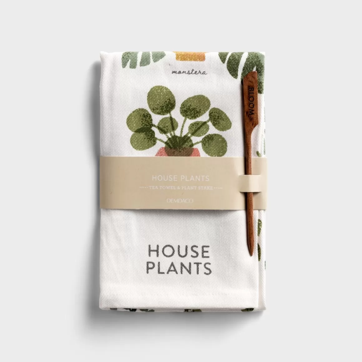 DaySpring Gifts for Coworkers>House Plants Guide - Tea Towel & Garden Stake