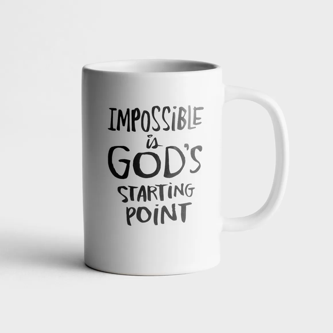 DaySpring Mugs & Drinkware | Gifts for Coworkers>Impossible is God's Starting Point - True and Write Mug