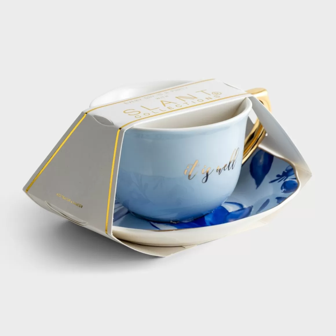 DaySpring Mugs & Drinkware | Gifts for Friends>It Is Well - Tea Cup And Saucer