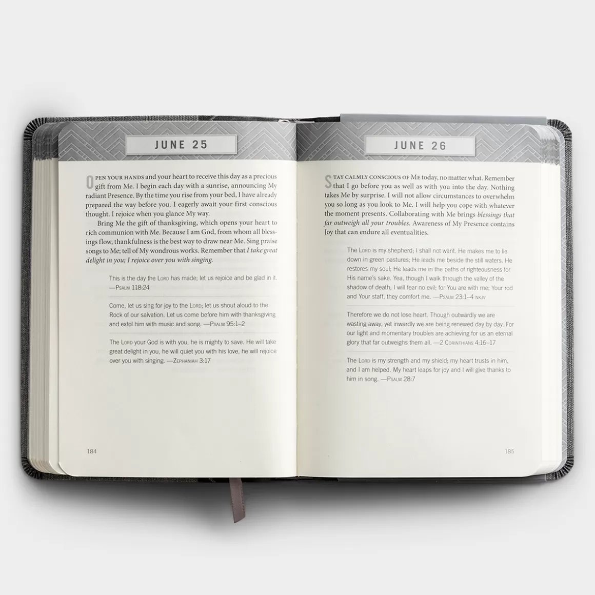 DaySpring Devotionals | Gifts for Him>Jesus Calling - Textured Gray Leathersoft Edition with Full Scriptures