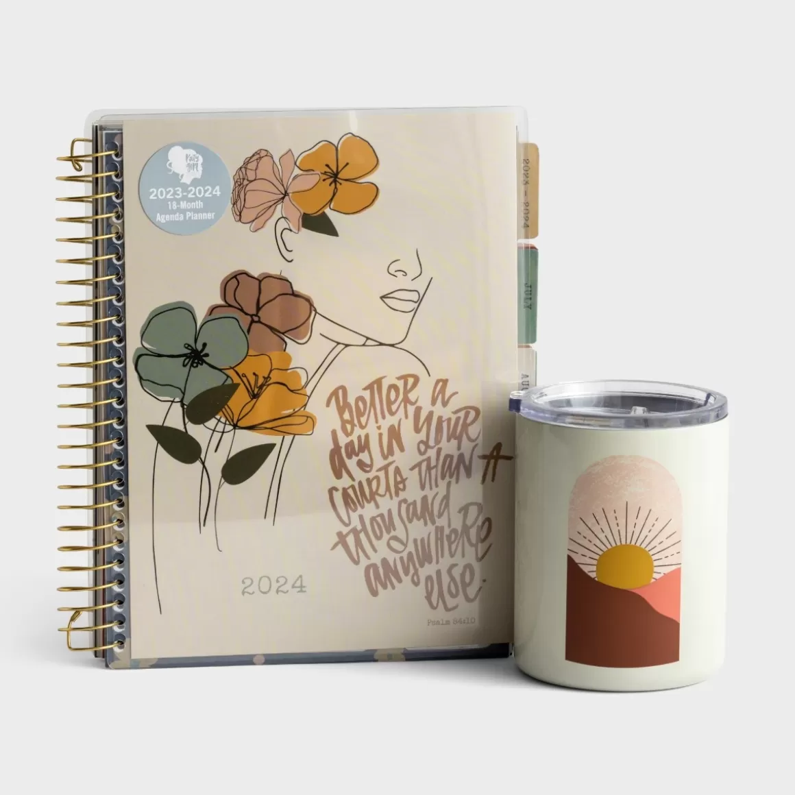 DaySpring Gifts for Her | Gift Sets>Katygirl - 2023-2024 Agenda Planner + Stainless Steel Tumbler - Gift Set