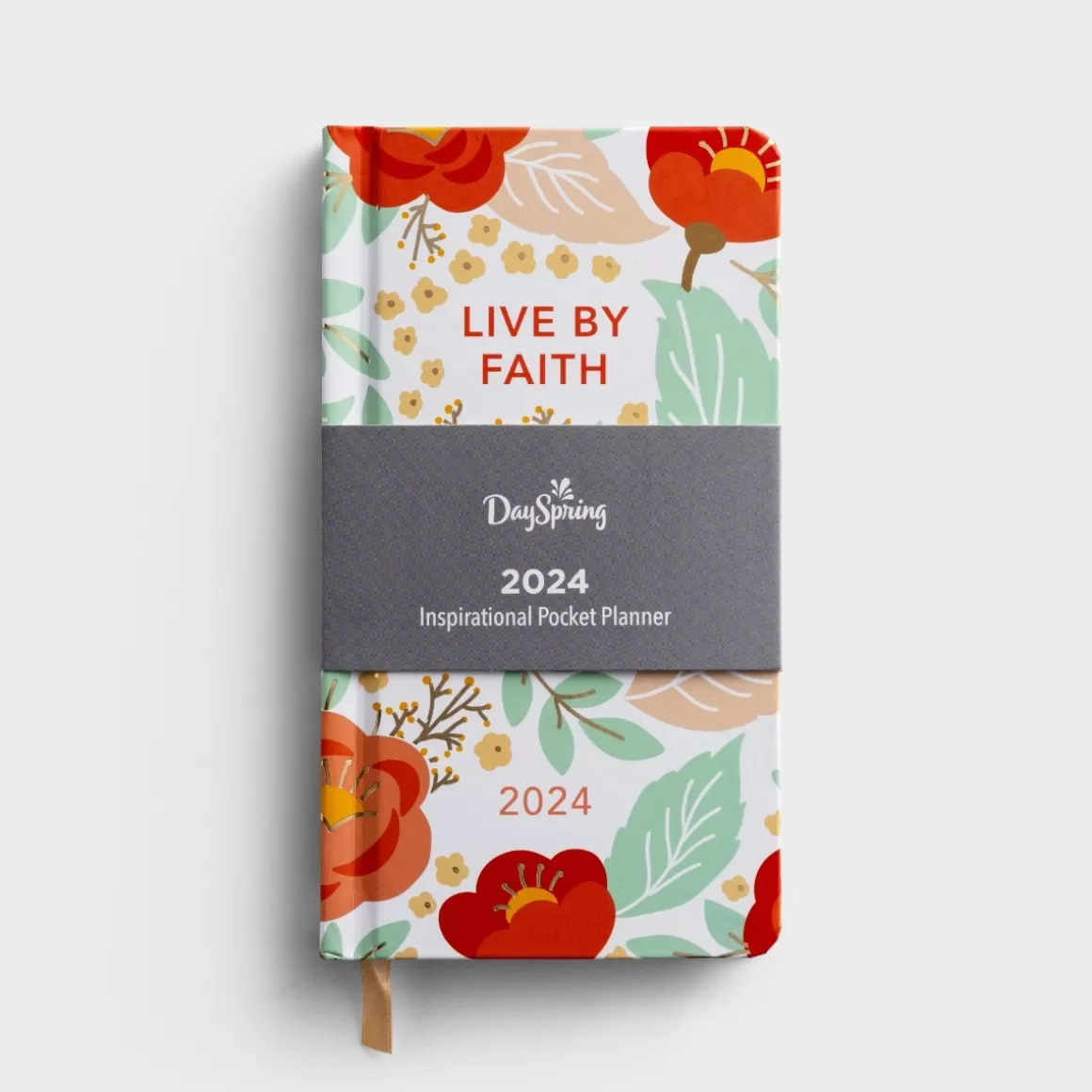 DaySpring Gifts for Her | Calendars & Planners>Live By Faith 2024 Floral Premium Pocket Planner