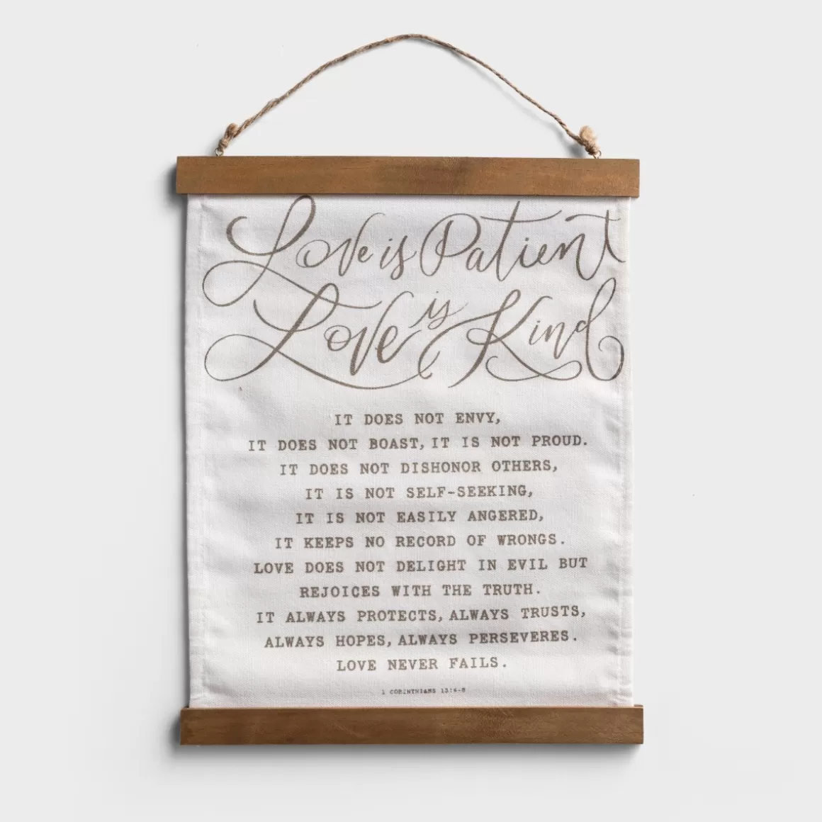 DaySpring Wall Decor | Wedding & Anniversary>Love Is Patient - Banner Wall Art