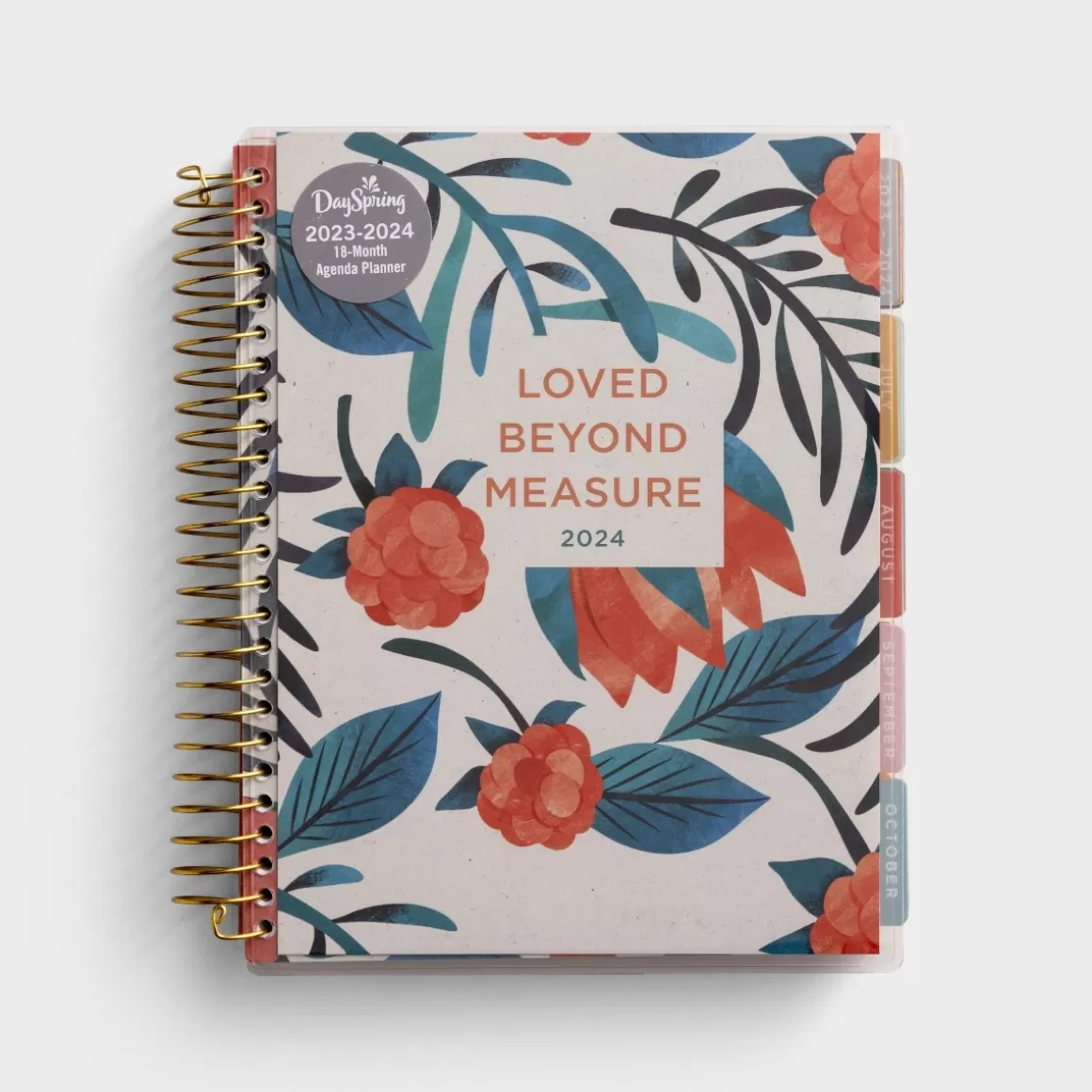 DaySpring Gifts for Her | Calendars & Planners>Loved Beyond Measure - Floral - 2023-2024 18-Month Agenda Planner