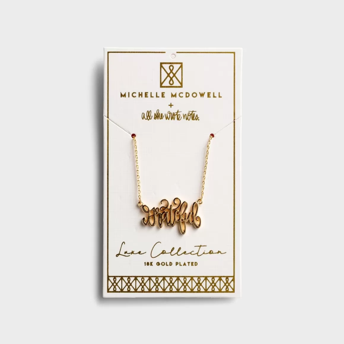 DaySpring Jewelry>Maghon Taylor - Grateful - Gold Necklace