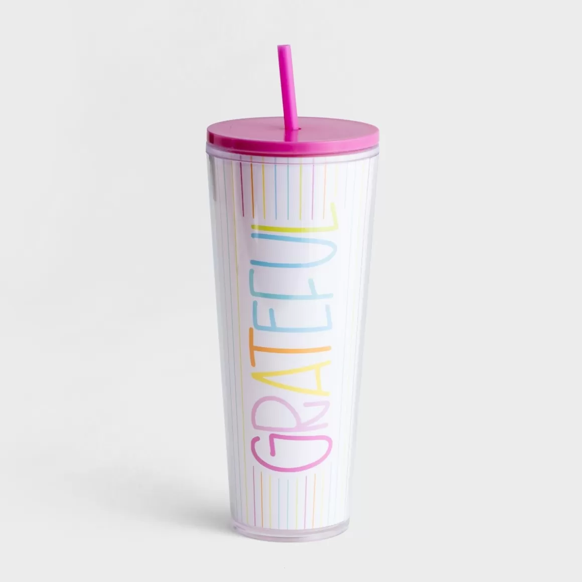 DaySpring Mugs & Drinkware | Mugs & Drinkware>Maghon Taylor - Grateful - Straw Tumbler