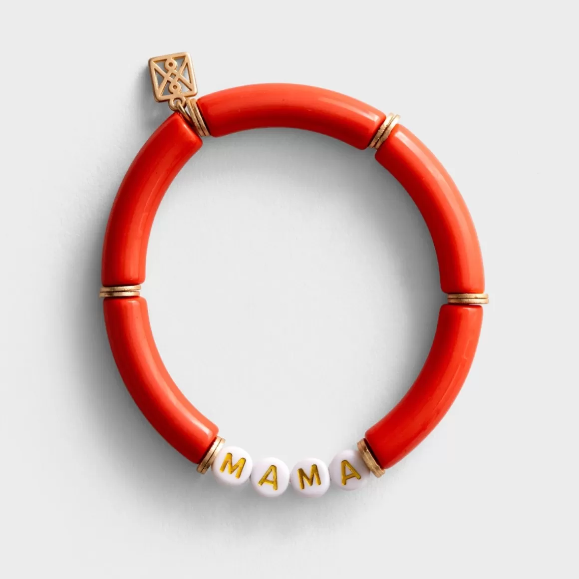 DaySpring Jewelry>Mama - Tube Bead Bracelet, Coral