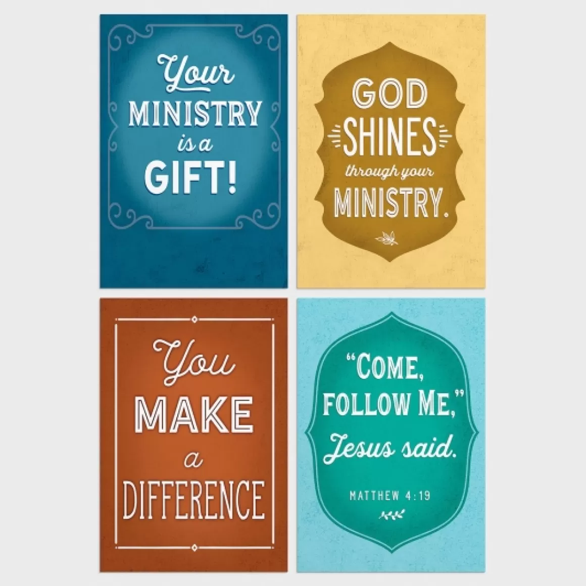 DaySpring Boxed Cards>Ministry Appreciation - Bold Messages - 12 Boxed Cards