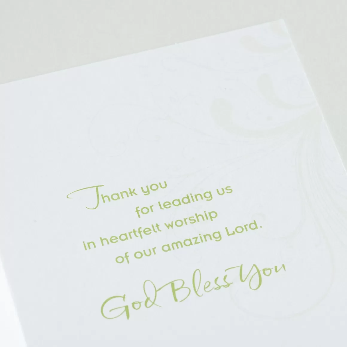 DaySpring Greeting Cards>Ministry Appreciation - True Worship - 1 Premium Card, KJV