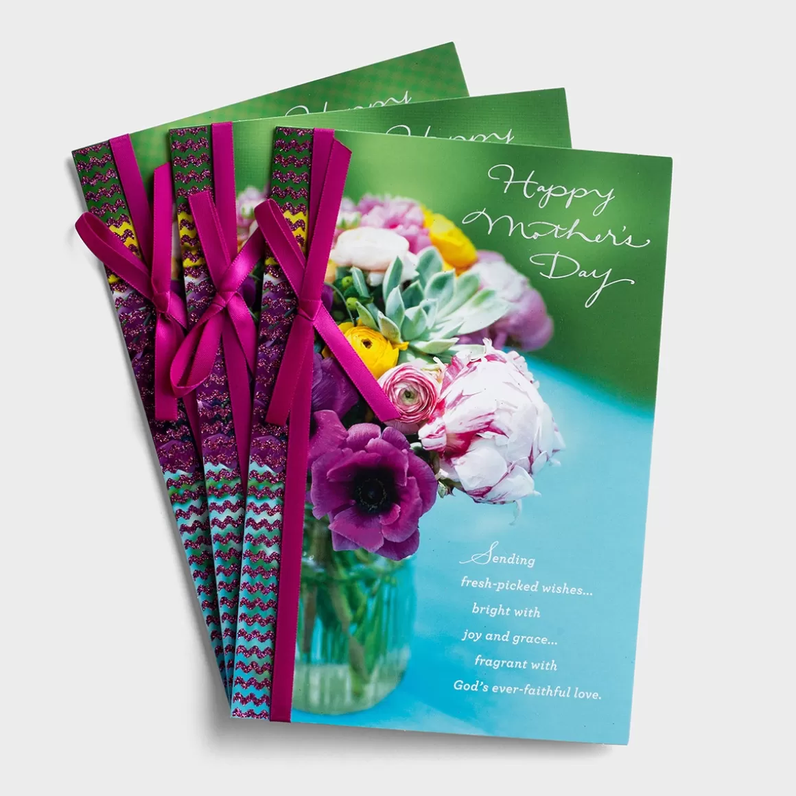 DaySpring Mother's Day>Mother's Day - Beauty and Goodness - 3 Greeting Cards, KJV