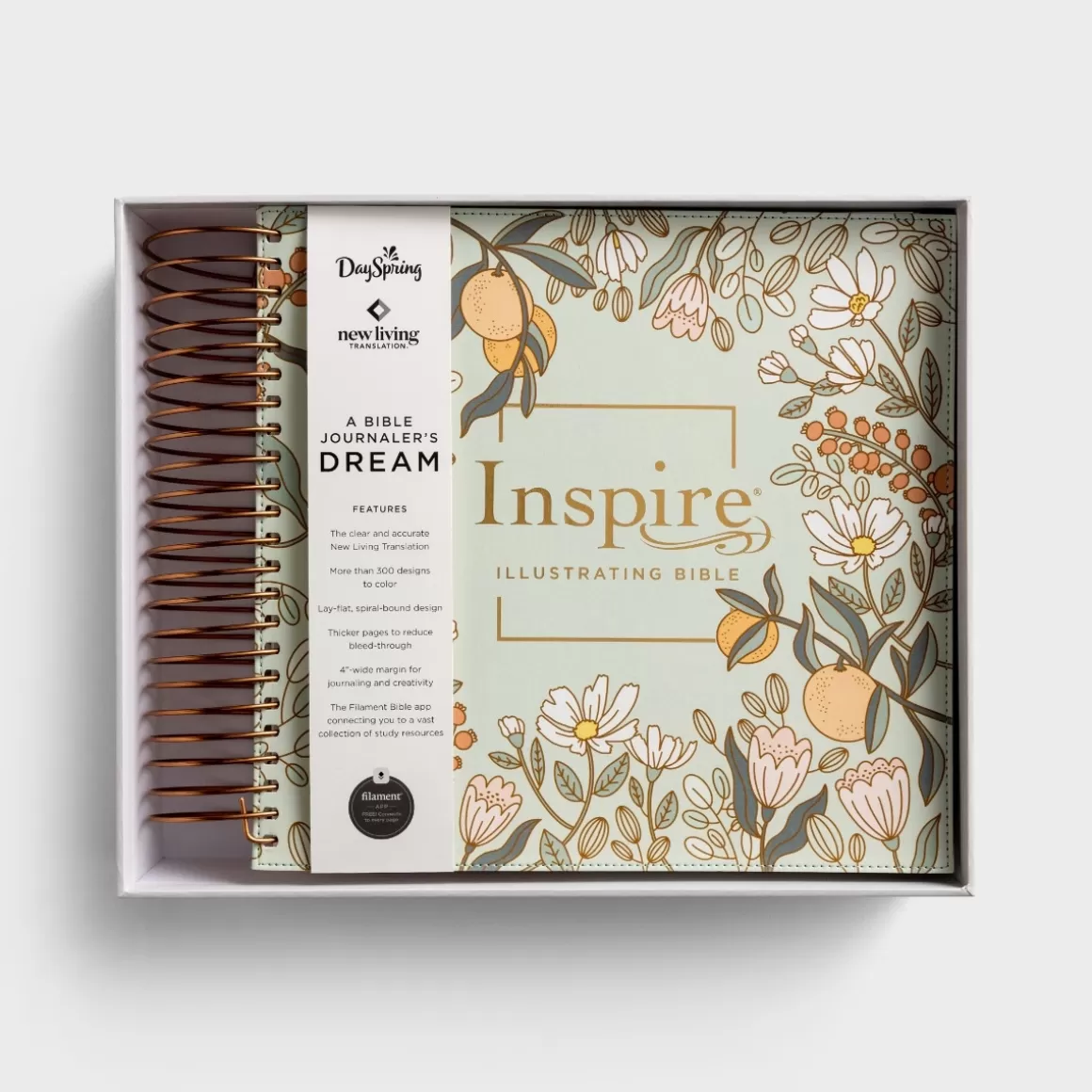 DaySpring Bibles | Gifts for Her>NLT - Inspire Illustrating Bible, Filament-Enabled Edition