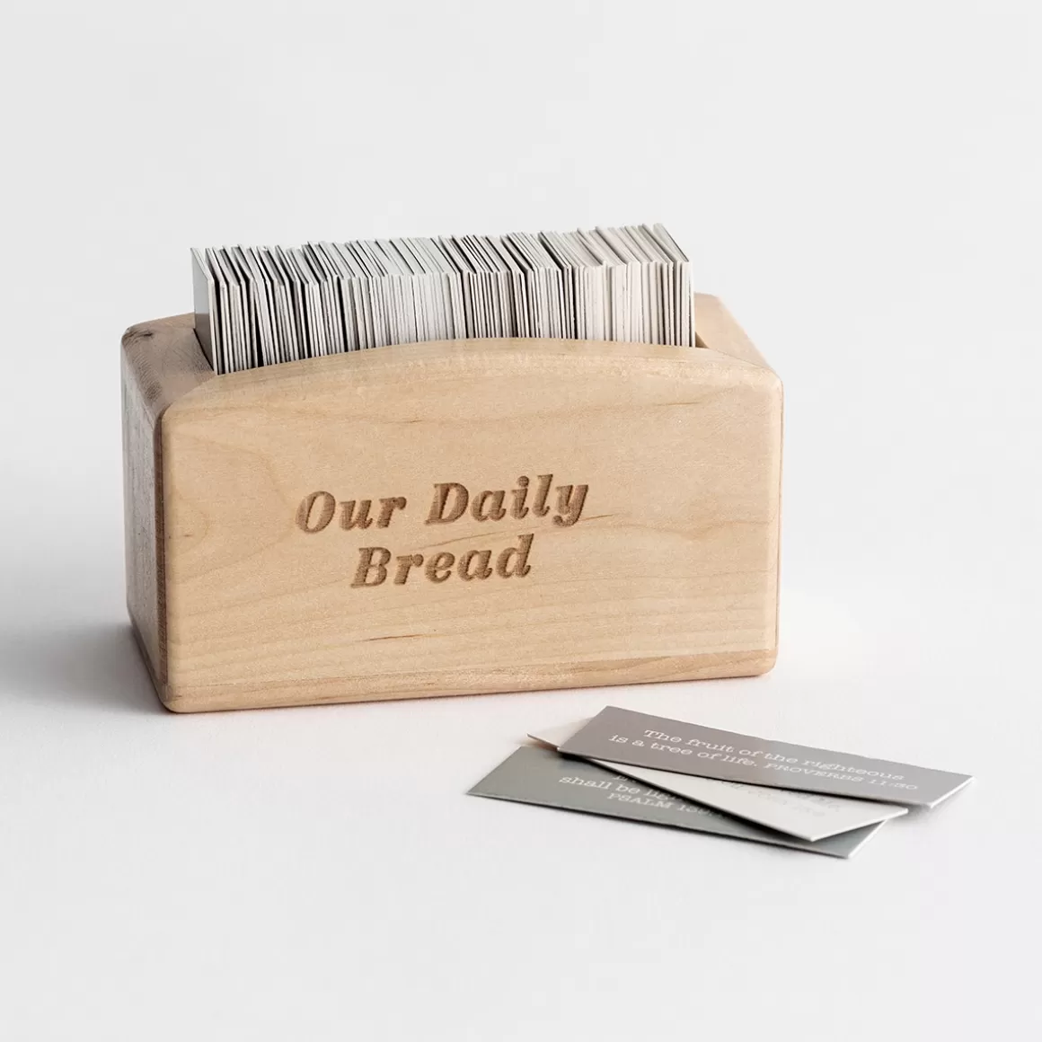 DaySpring Office & Desktop | Encouragement>Our Daily Bread - Wood Promise Box