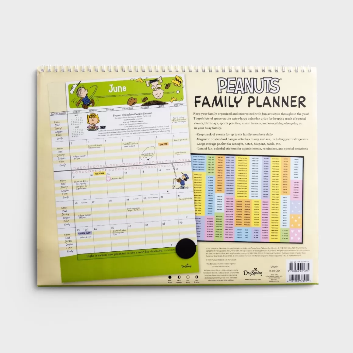 DaySpring Calendars & Planners>Peanuts 2024 Family Planner