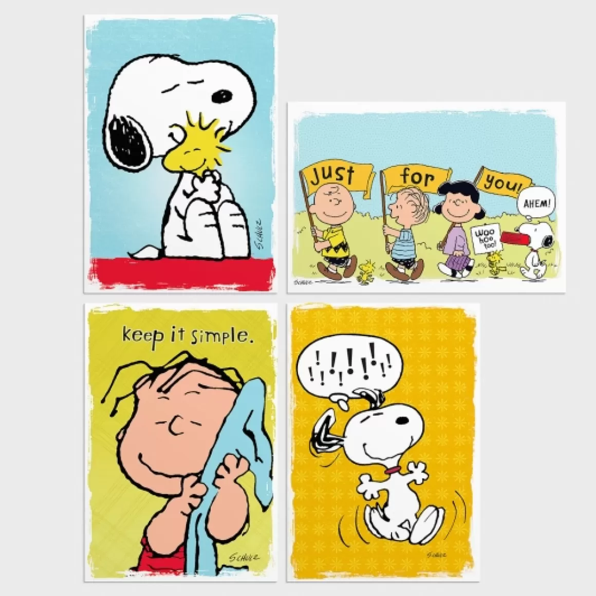 DaySpring Encouragement | Boxed Cards>Peanuts - Encouragement - Just Thinking - 12 Premium Boxed Cards