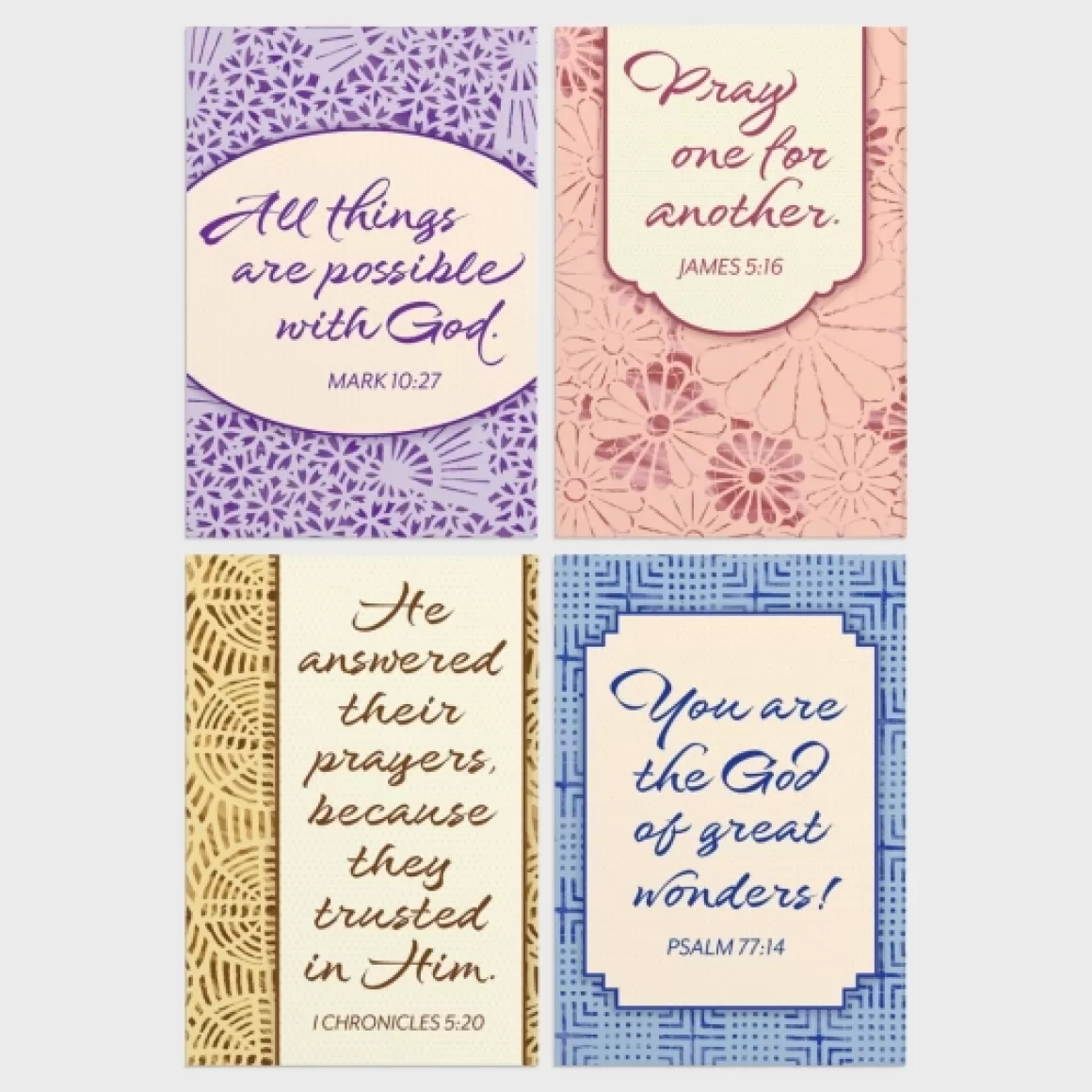 DaySpring Boxed Cards>Praying for You - Patterns Design - 12 Boxed Cards