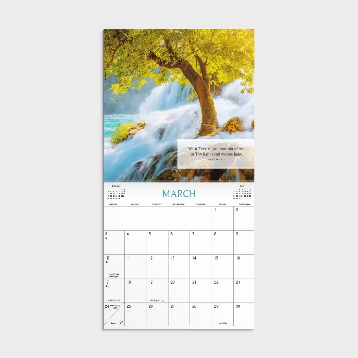 DaySpring Calendars & Planners>Psalms 2024 Mini Wall Calendar