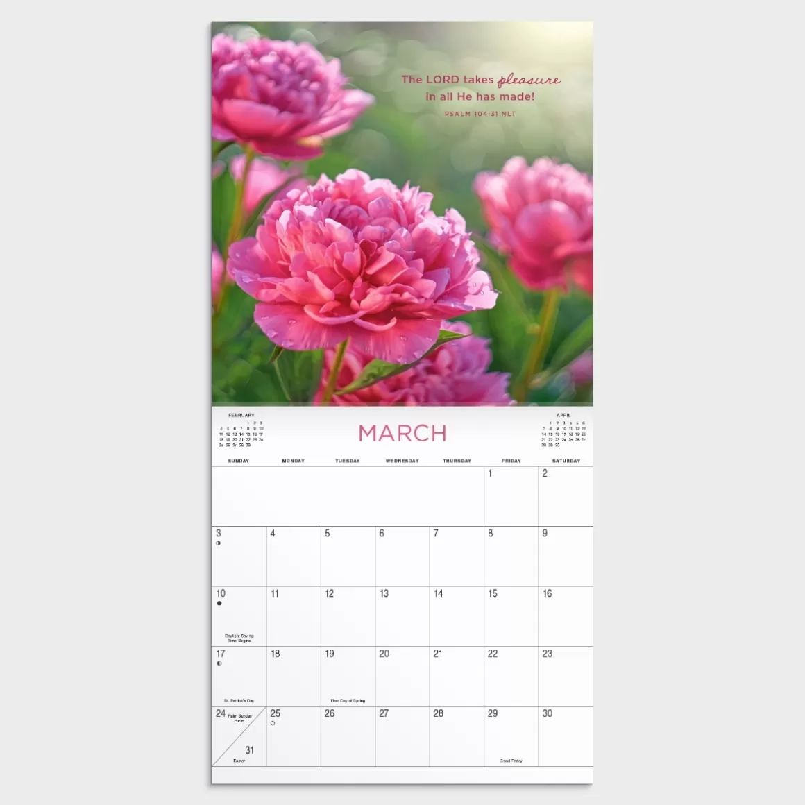 DaySpring Calendars & Planners>Psalms Ocean Sunset 2024 Wall Calendar