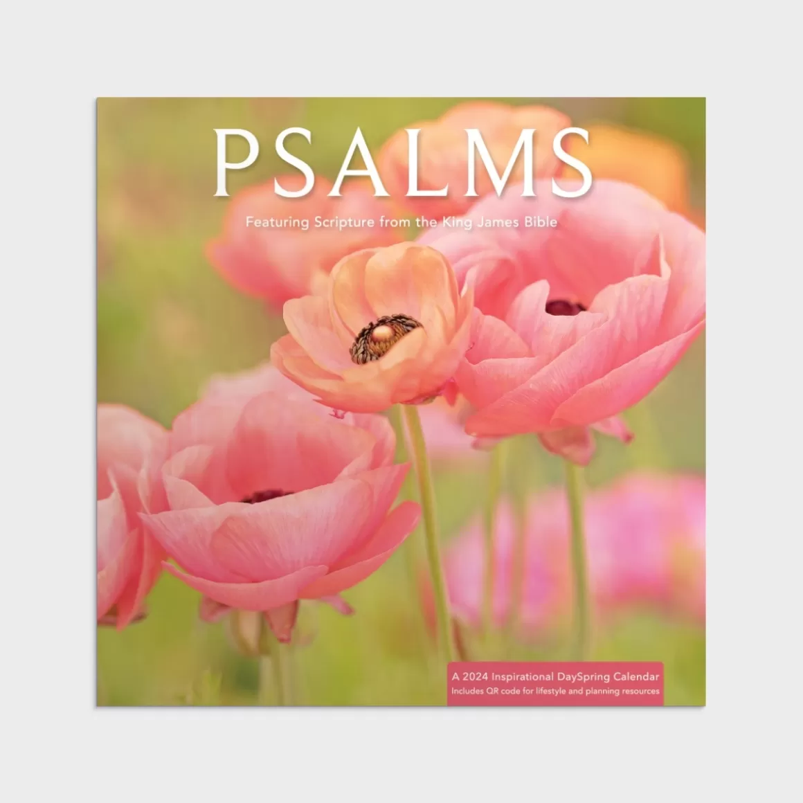 DaySpring Calendars & Planners>Psalms Pink Poppies 2024 Wall Calendar