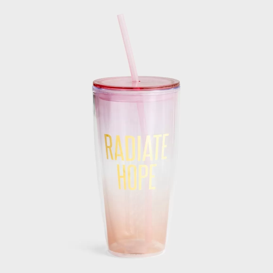 DaySpring Mugs & Drinkware | Mugs & Drinkware>Radiate Hope - Straw Tumbler