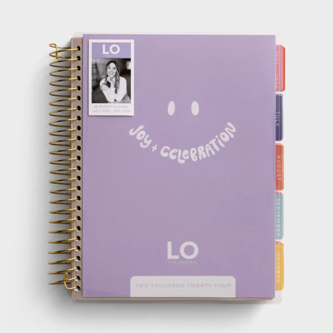 DaySpring Calendars & Planners>Sadie Robertson Huff - Joy + Celebration - 2023-2024 18-Month Agenda Planner