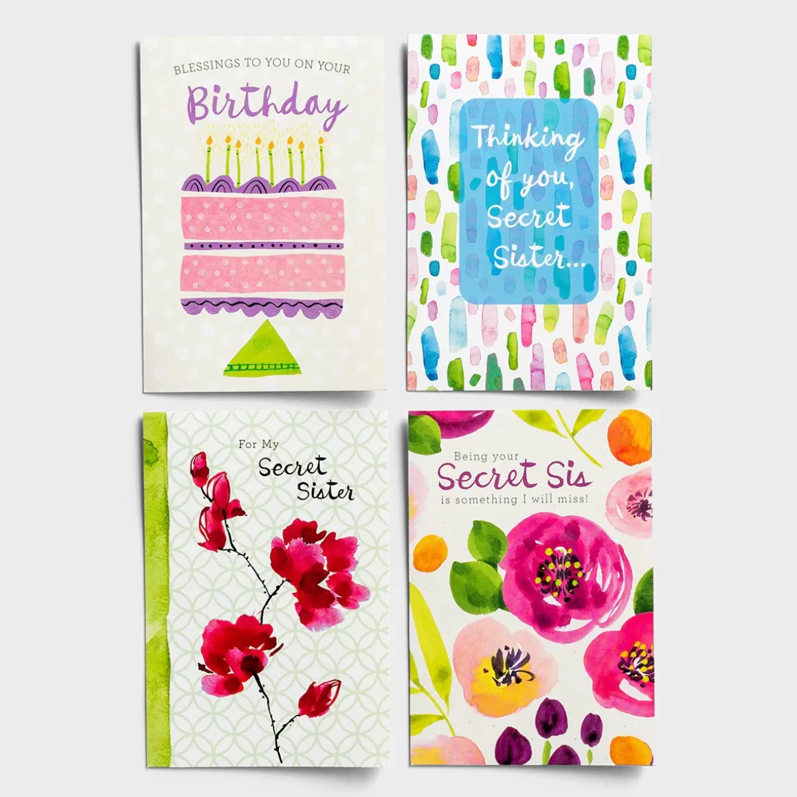 DaySpring Boxed Cards>Secret Sister - Sweet Messages - 12 Boxed Cards