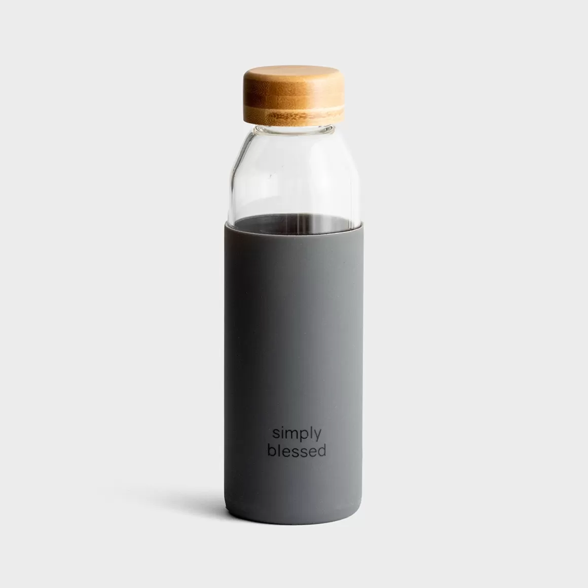 DaySpring Mugs & Drinkware | Mugs & Drinkware>Simply Blessed - Glass Water Bottle with Bamboo Lid