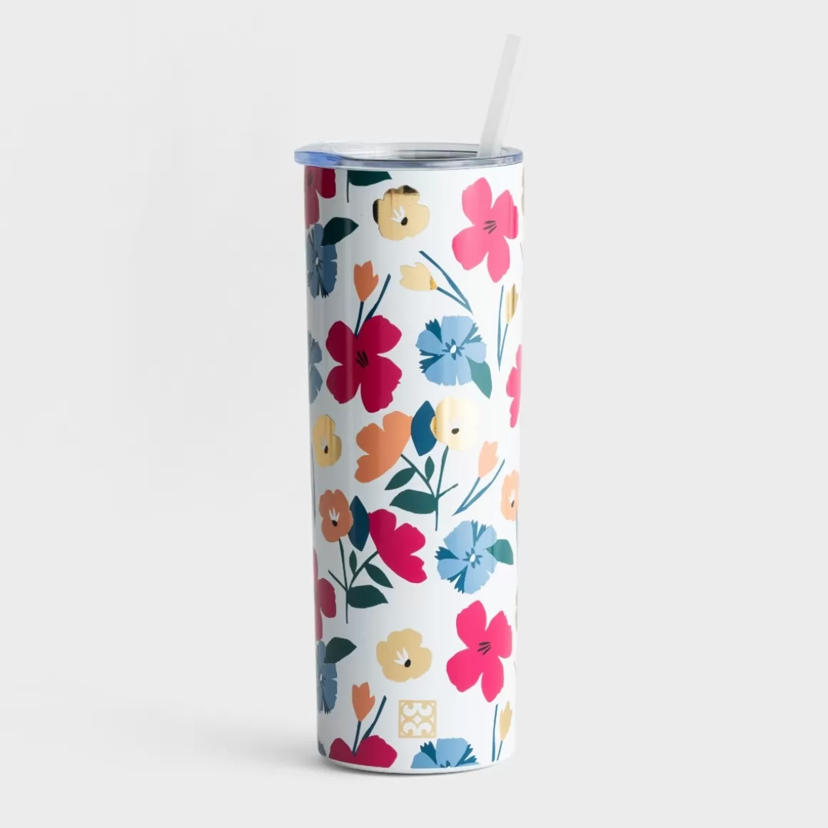 DaySpring Mugs & Drinkware | Mugs & Drinkware>Stainless Steel Skinny Tumbler - Darling Daisy