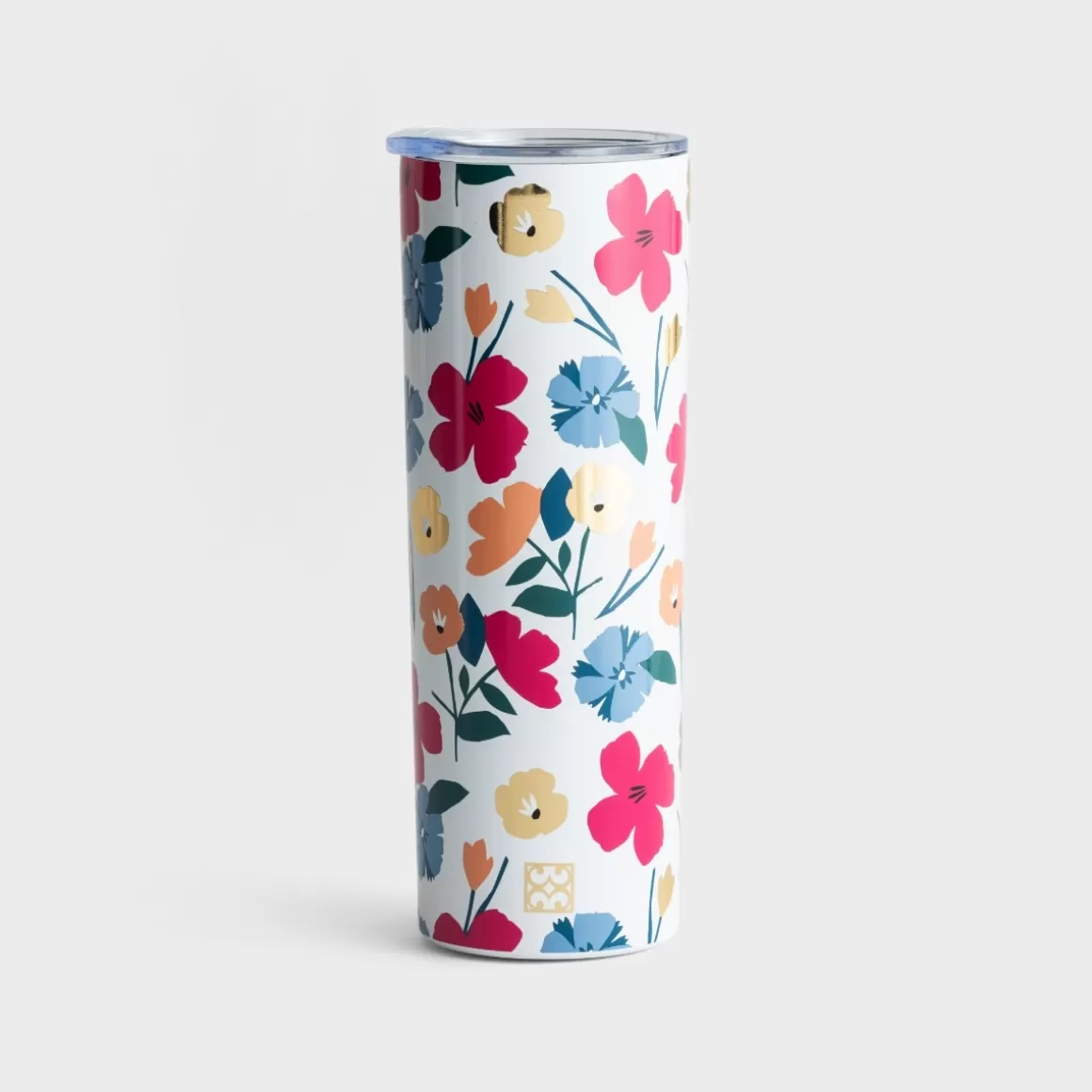 DaySpring Mugs & Drinkware | Mugs & Drinkware>Stainless Steel Skinny Tumbler - Darling Daisy