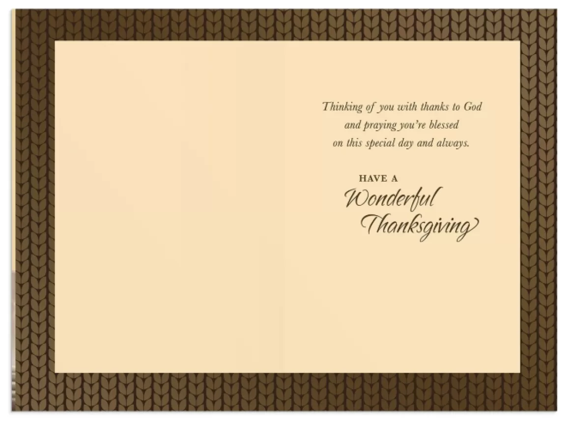 DaySpring Greeting Cards>Thanksgiving - Pastor and Family - Blessings - 1 Premium Card