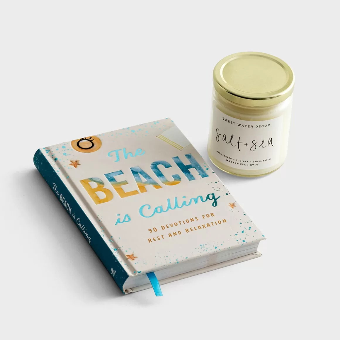 DaySpring Devotionals | Gift Sets>The Beach Is Calling Devotional & Candle - Gift Set