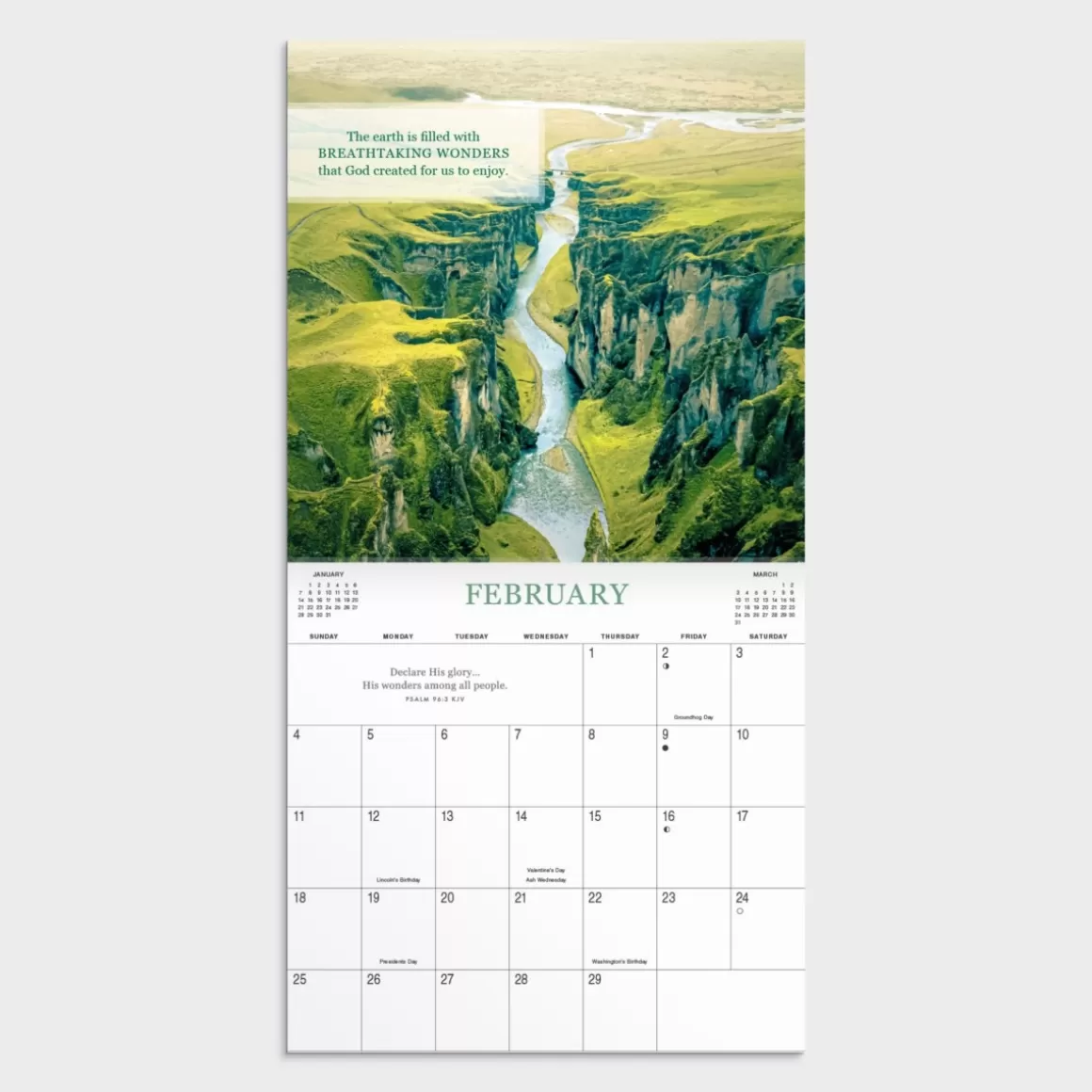 DaySpring Calendars & Planners>The Earth is The Lord's 2024 Wall Calendar