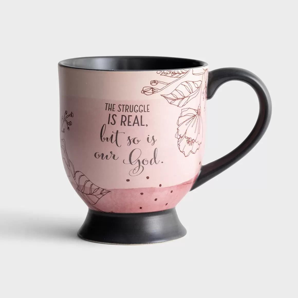 DaySpring Mugs & Drinkware | Difficult Times>The Struggle Is Real - Pedestal Mug