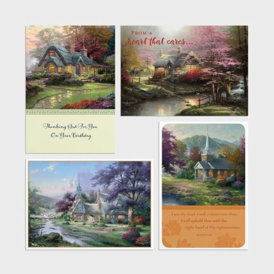 DaySpring Boxed Cards>Thomas Kinkade - All Occasion - 12 Boxed Cards, KJV