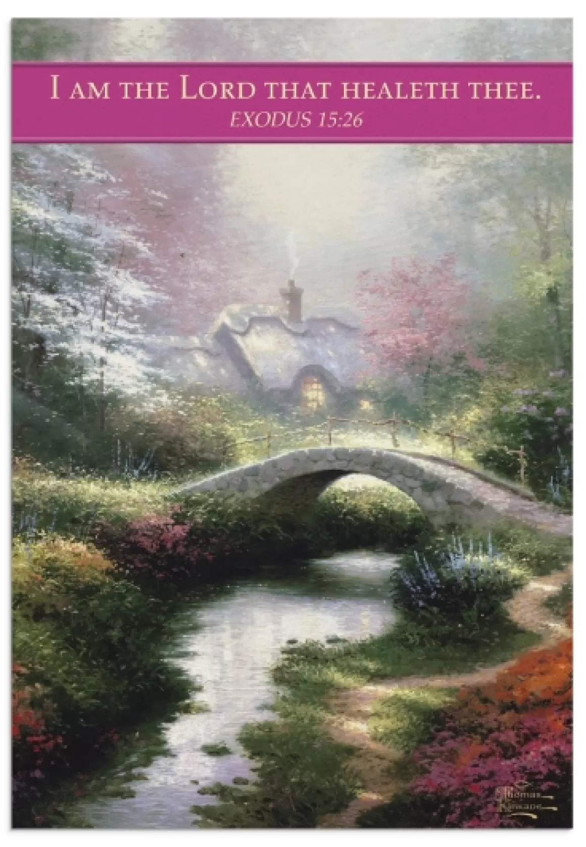 DaySpring Boxed Cards>Thomas Kinkade - Get Well - Garden - 12 Boxed Cards - KJV