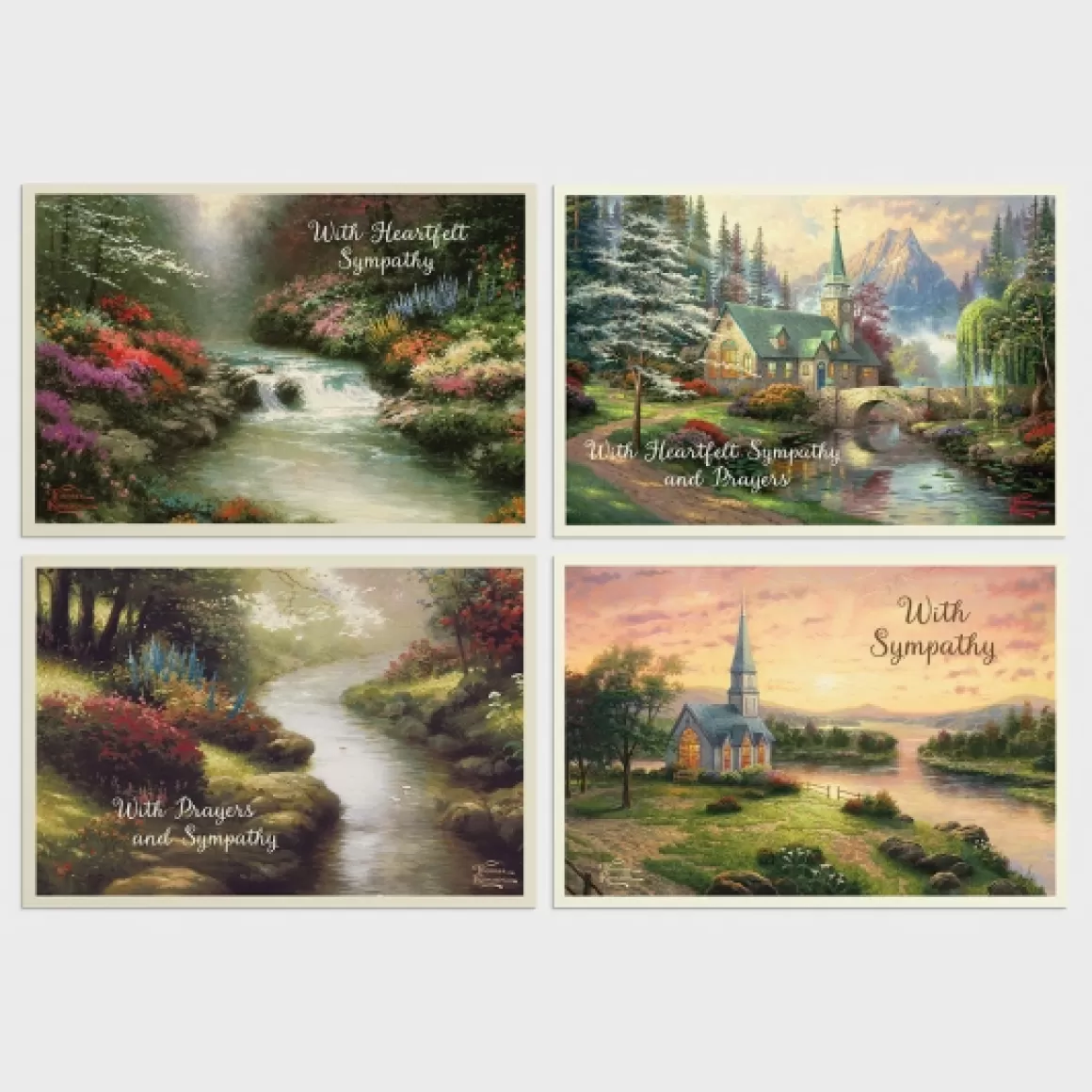 DaySpring Sympathy | Boxed Cards>Thomas Kinkade - Sympathy - 12 Boxed Cards, KJV