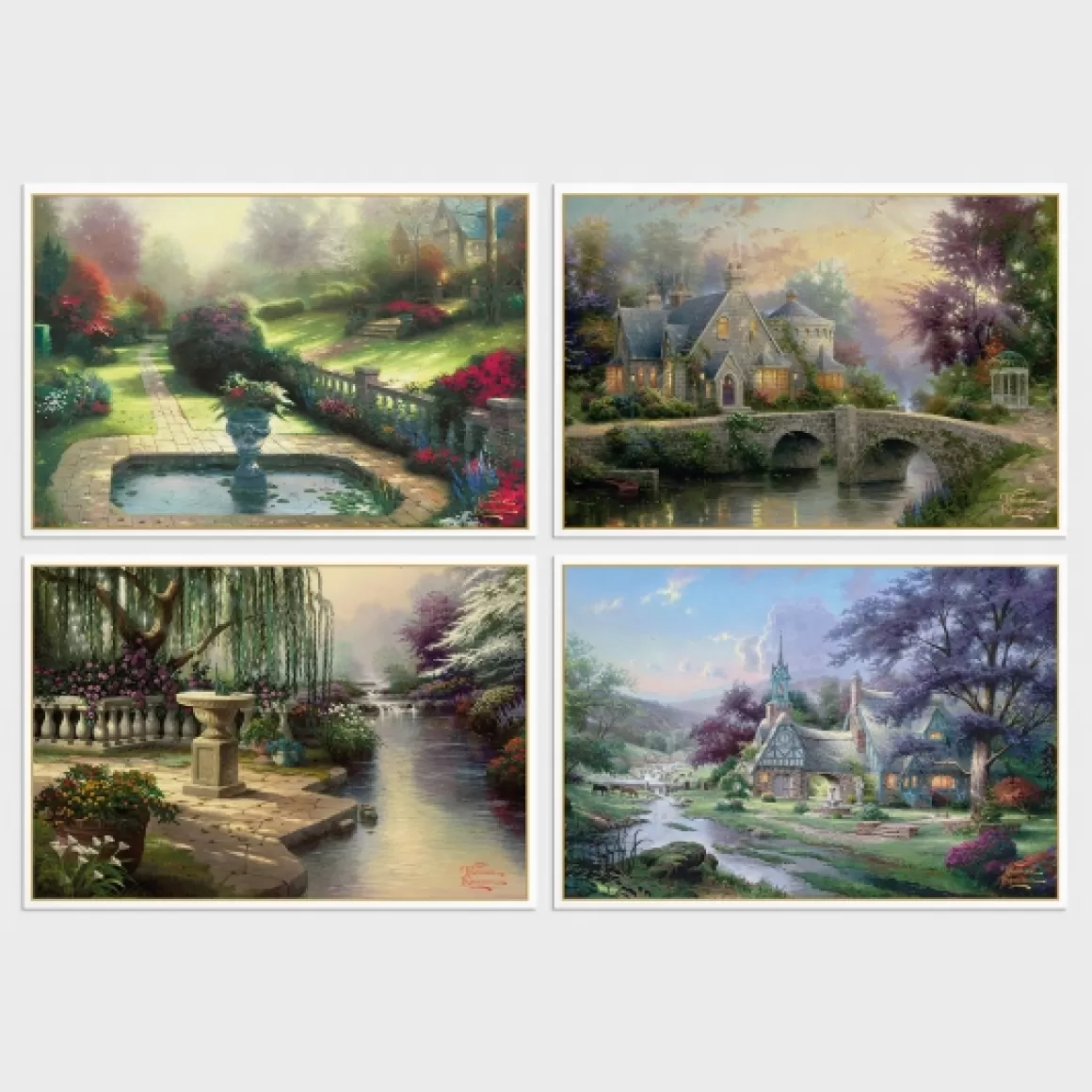 DaySpring Boxed Cards>Thomas Kinkade - Thank You - 12 Boxed Cards, KJV