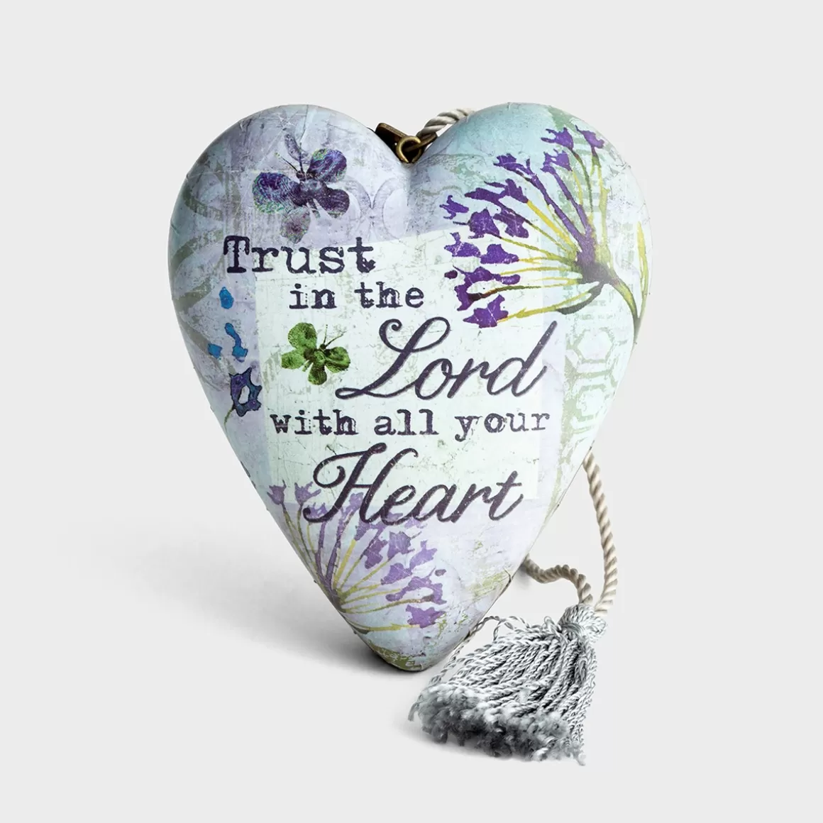 DaySpring Office & Desktop | Thinking of You>Trust in the Lord  - Art Heart Sculpture