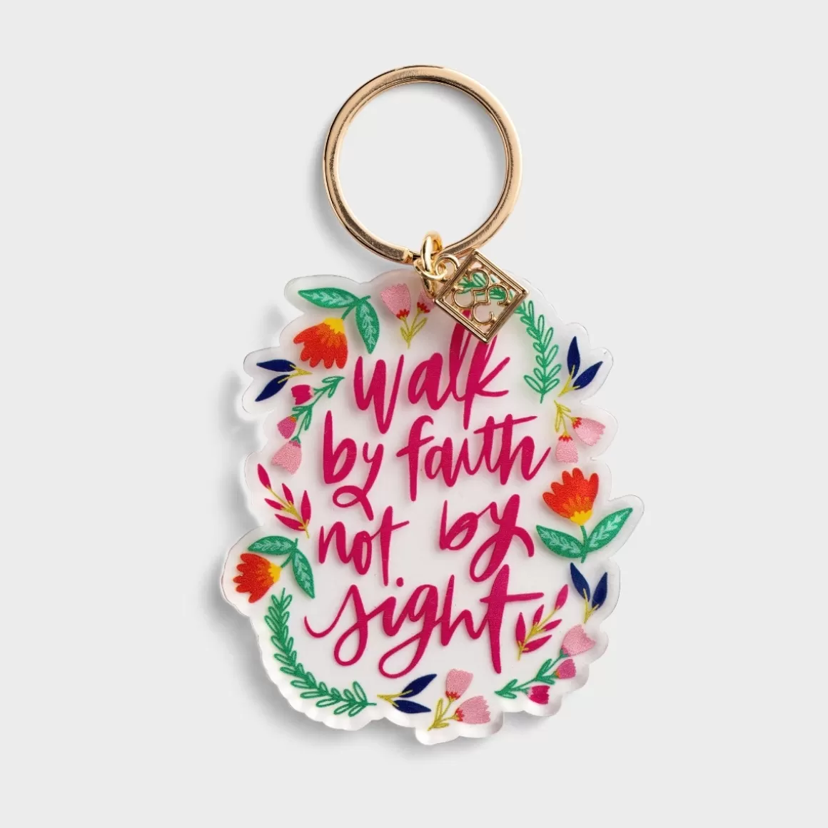 DaySpring Gifts for Her | Totes, Bags, & More>Walk By Faith - Acrylic Keychain