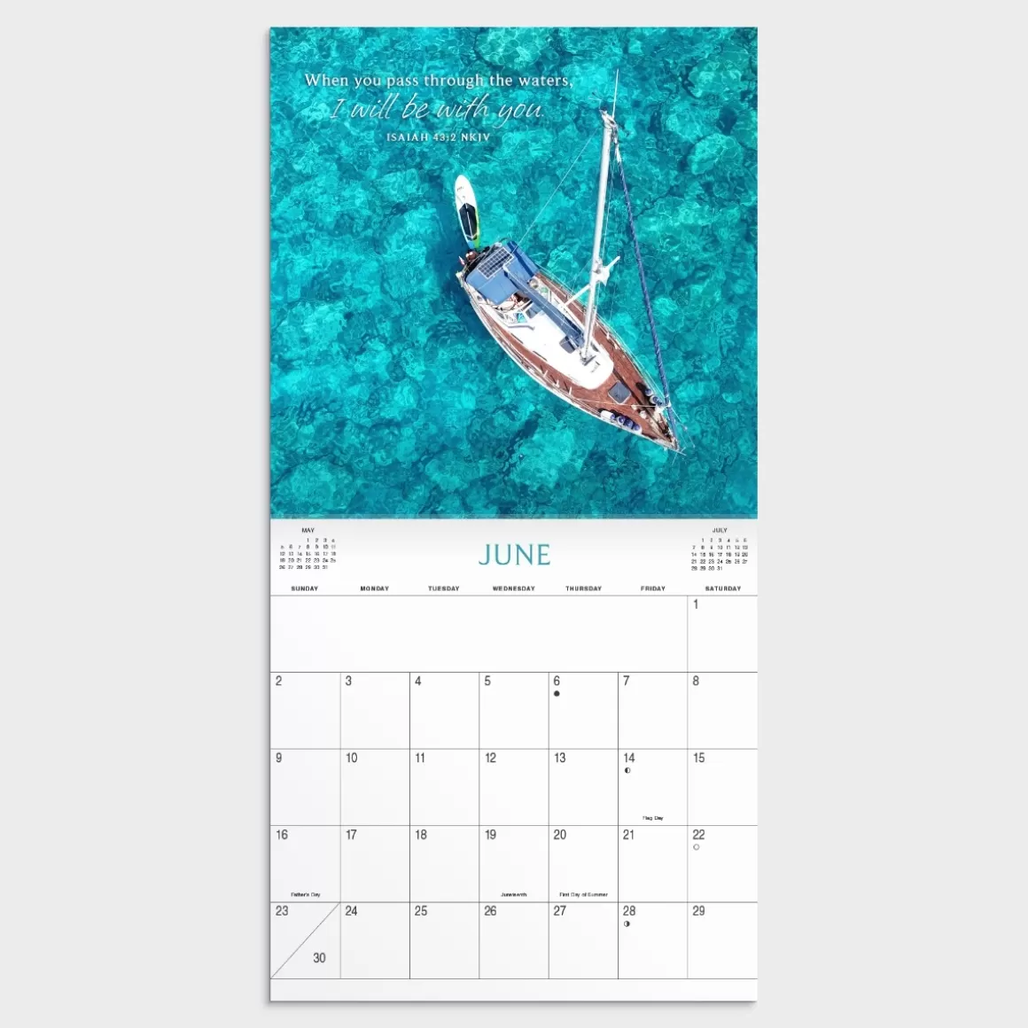 DaySpring Calendars & Planners>Waves of Peace 2024 Wall Calendar