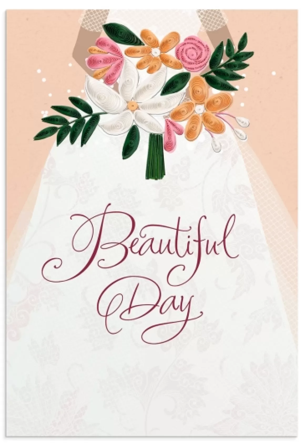 DaySpring Wedding & Anniversary | Greeting Cards>Wedding - Beautiful Day - 1 Premium Card