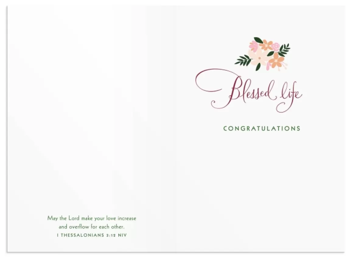 DaySpring Wedding & Anniversary | Greeting Cards>Wedding - Beautiful Day - 1 Premium Card