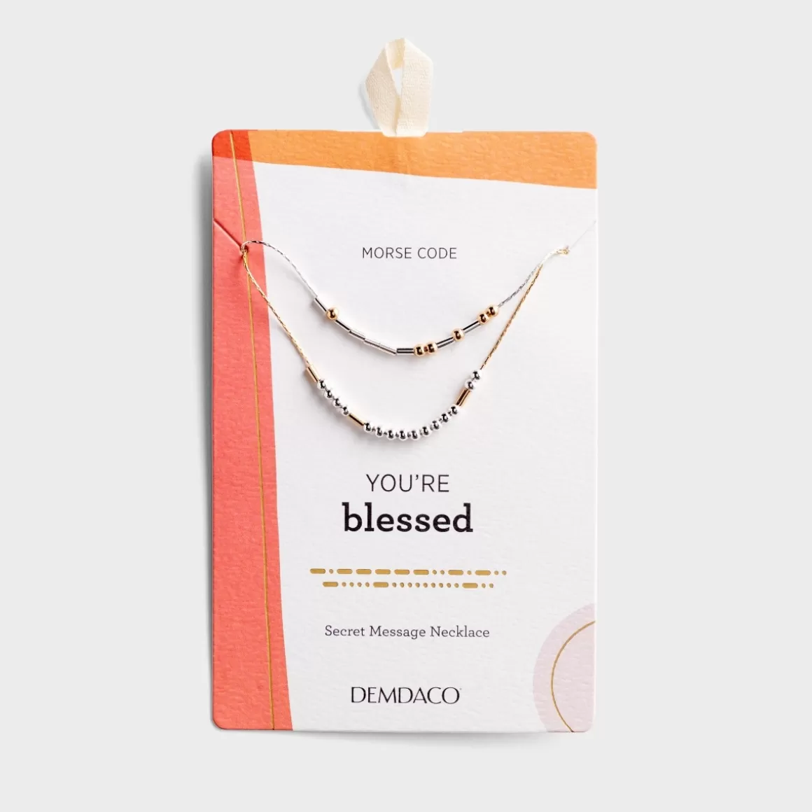 DaySpring Jewelry>You're Blessed - Morse Code Necklace