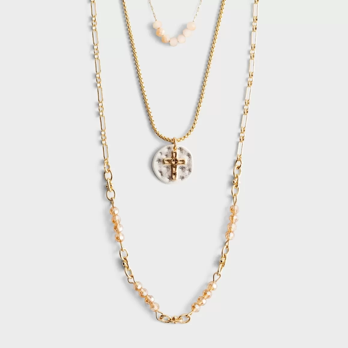 DaySpring Jewelry>Your Journey Prayer Necklace - Champagne